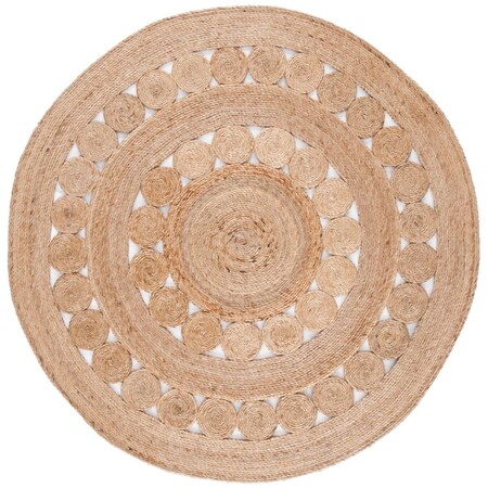 Safavieh 5 x 5 ft. Natural Fiber Round Area Rug, Natural NFB250A-5R